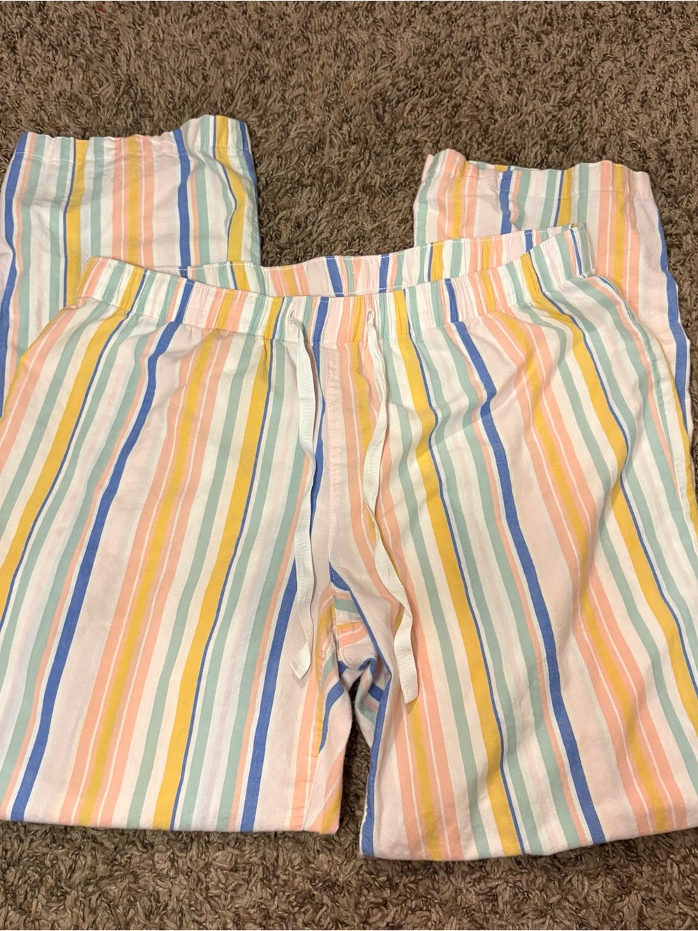 Old Navy Pastel Striped Pajama Pants Size M